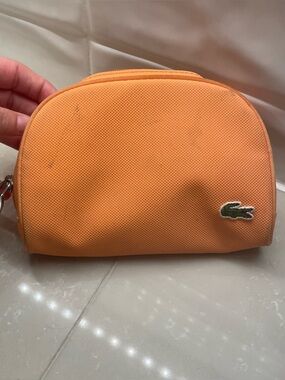 Lacoste Orange Pique Cosmetic Pouch